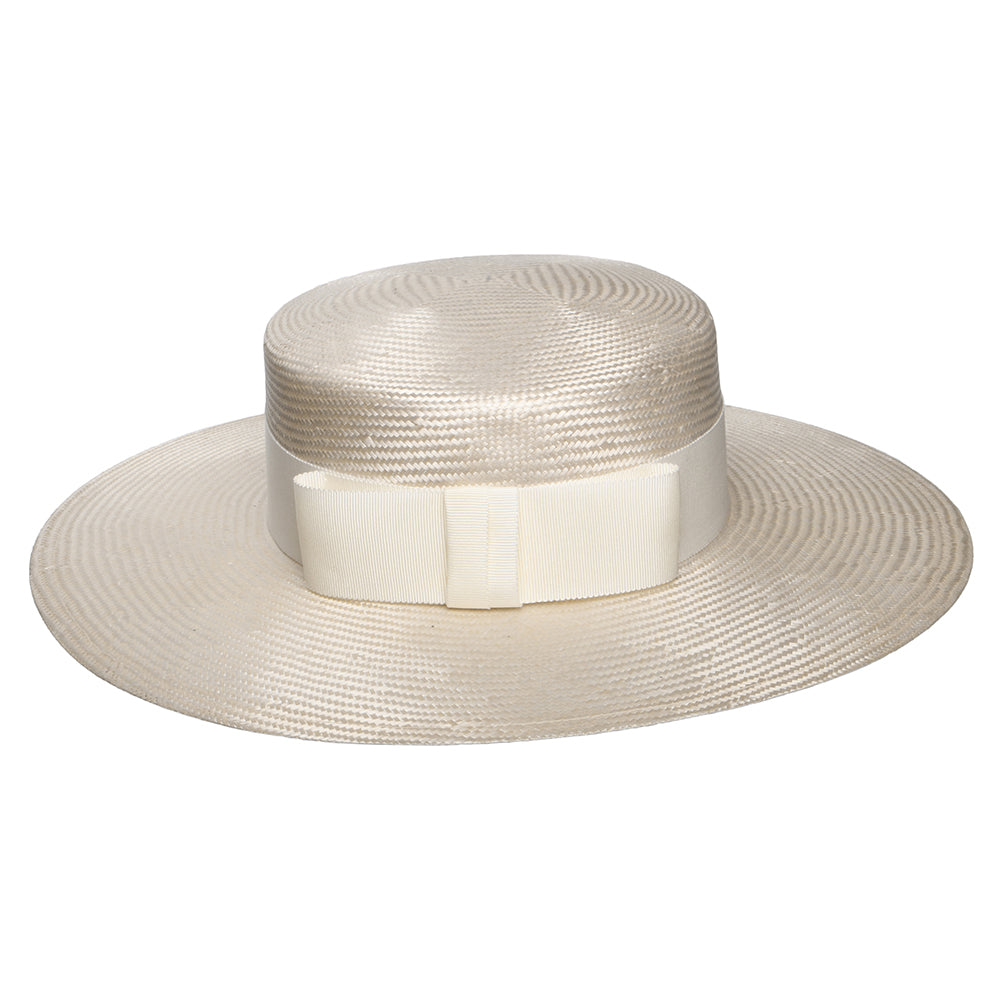 Chapeau Canotier Audrey beige-ivoire WHITELEY