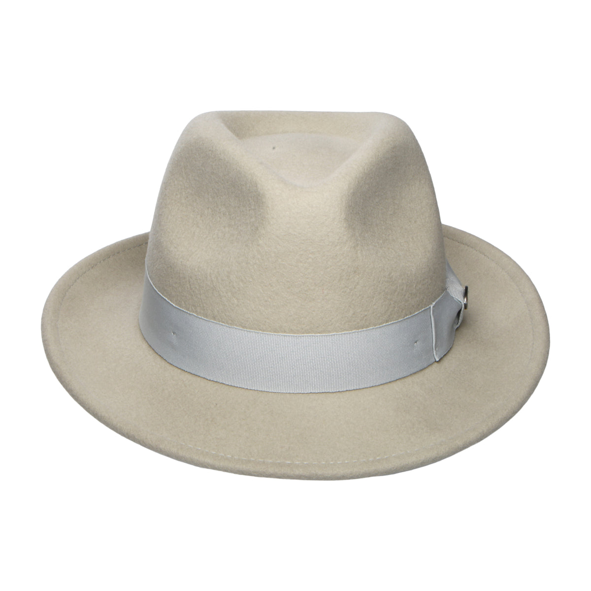 Chapeau Trilby en Laine Feutrée Maglor gris clair BAILEY