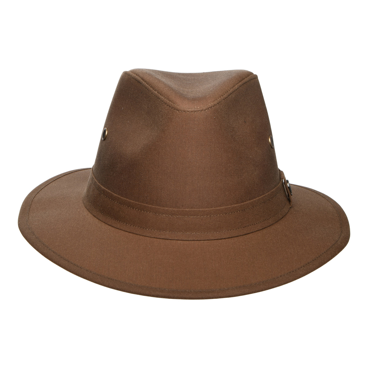 Chapeau Fedora en Coton Ciré Britannique Hydrofuge Drifter café FAILSWORTH