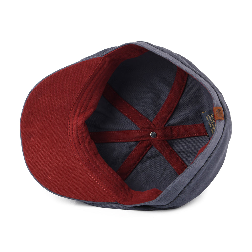 Casquette Gavroche en Toile de Coton Hudson ardoise-brique FAILSWORTH
