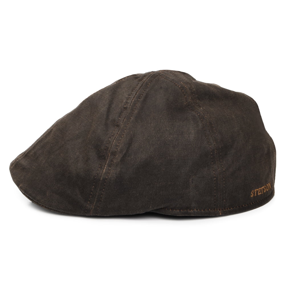 Casquette Plate Bec-de-Canard à Effet Usé marron STETSON