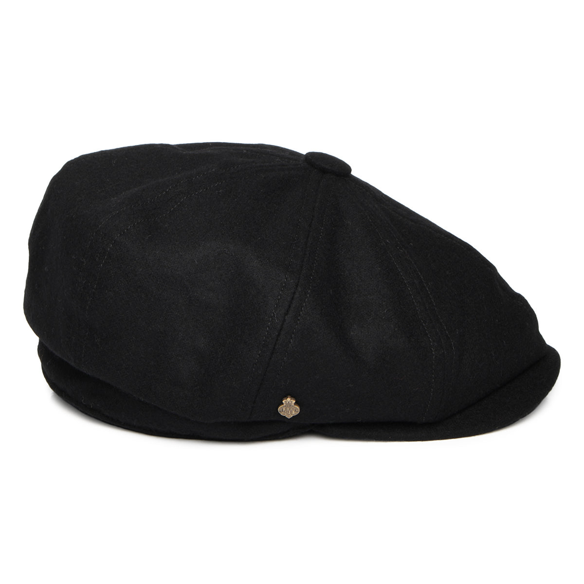 Casquette Gavroche en Laine Loden Brooklyn noir CHRISTYS