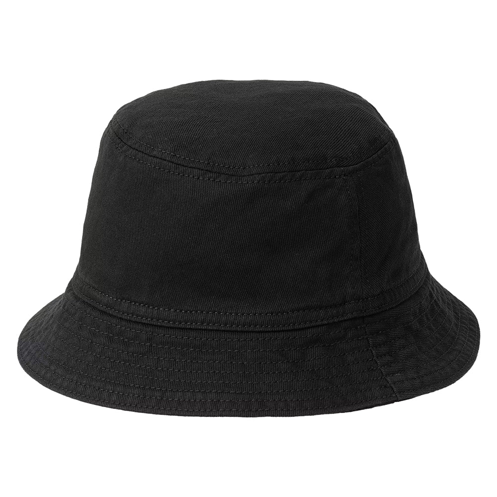 Chapeau Bob en Coton Sergé Coeur Drewe noir délavé CARHARTT WIP
