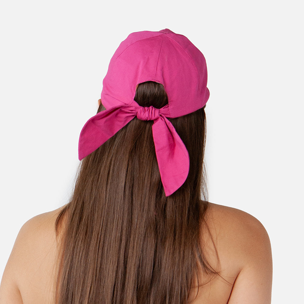 Casquette de Soleil en Coton Wupper rose vif BARTS
