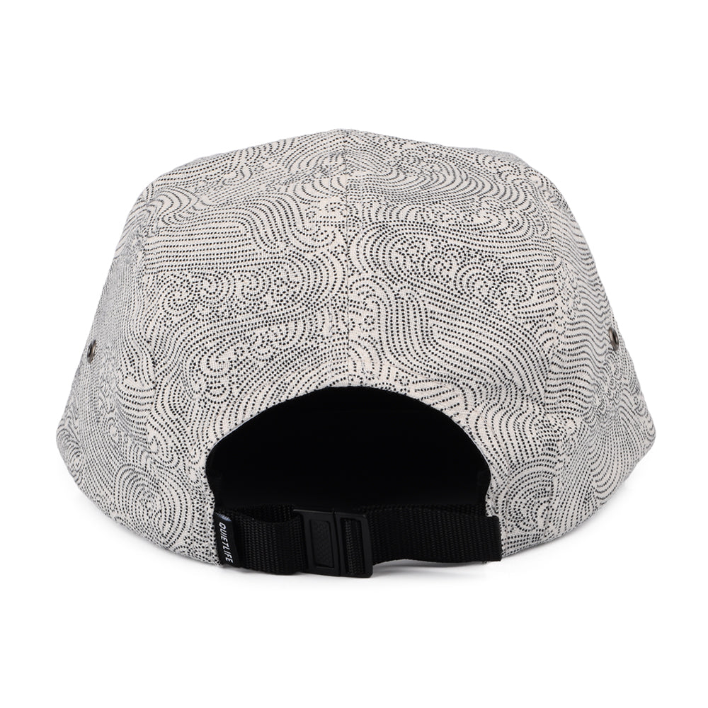 Casquette 5 Panel Waves en Coton blanc-noir THE QUIET LIFE
