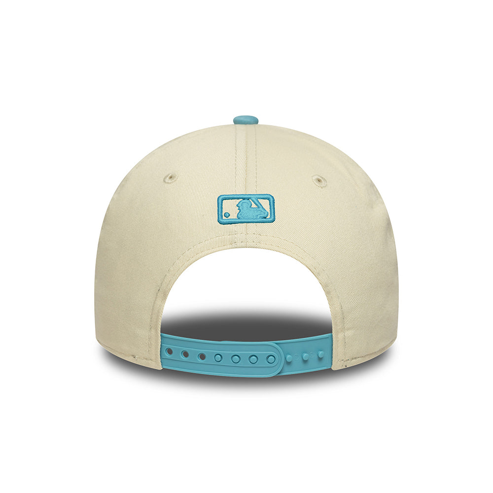 Casquette 9FORTY MLB Colourblock L.A. Dodgers crème-bleu ciel NEW ERA