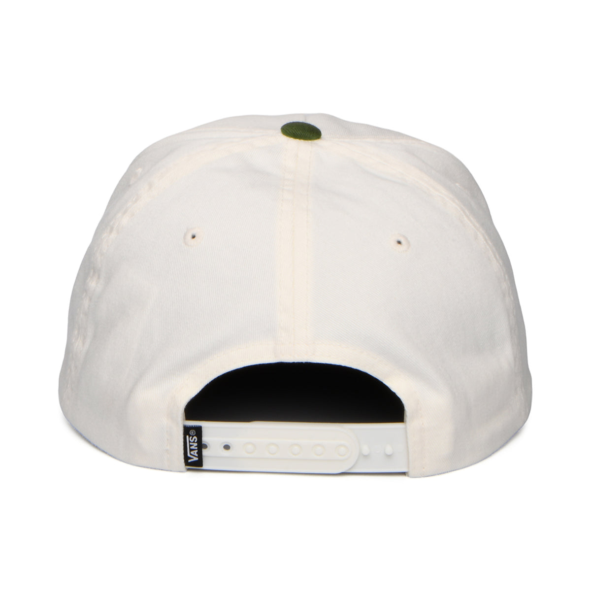 Casquette Snapback à Visière Incurvée Drop V Logo blanc cassé-mousse VANS