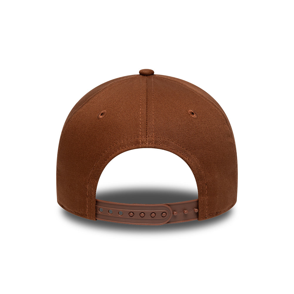 Casquette Snapback 9FORTY MLB League Essential A-Frame L.A. Dodgers marron profond-blanc NEW ERA