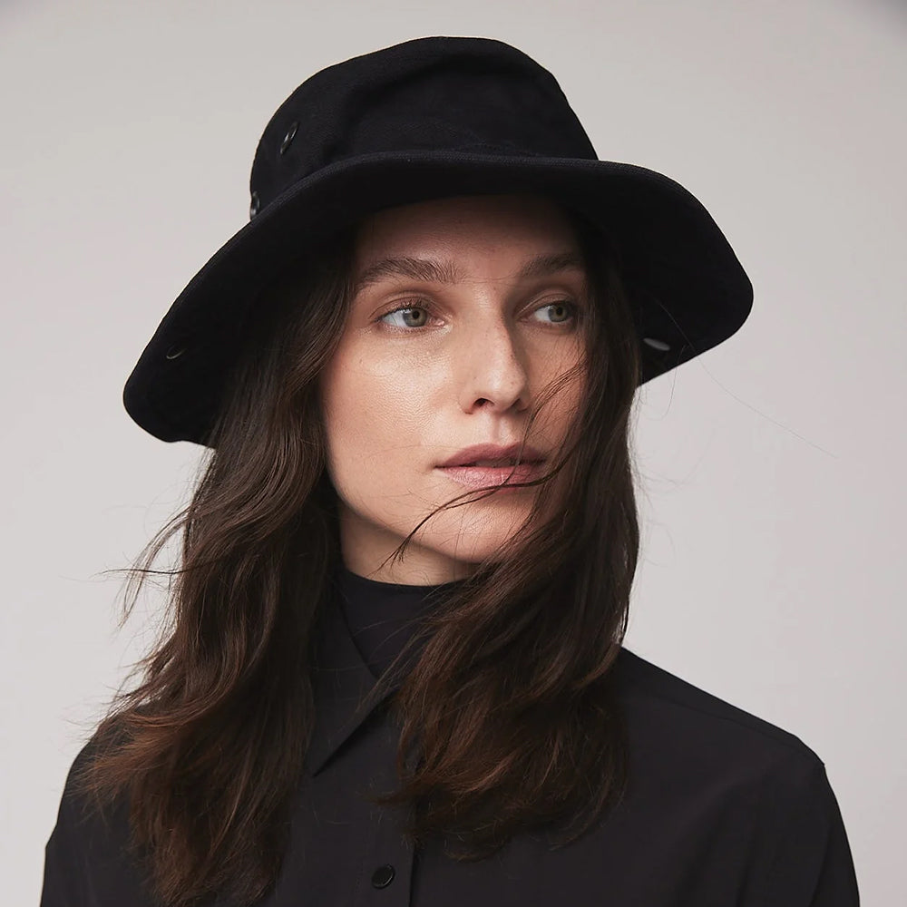 Chapeau Été Pliable T3 Wanderer noir TILLEY