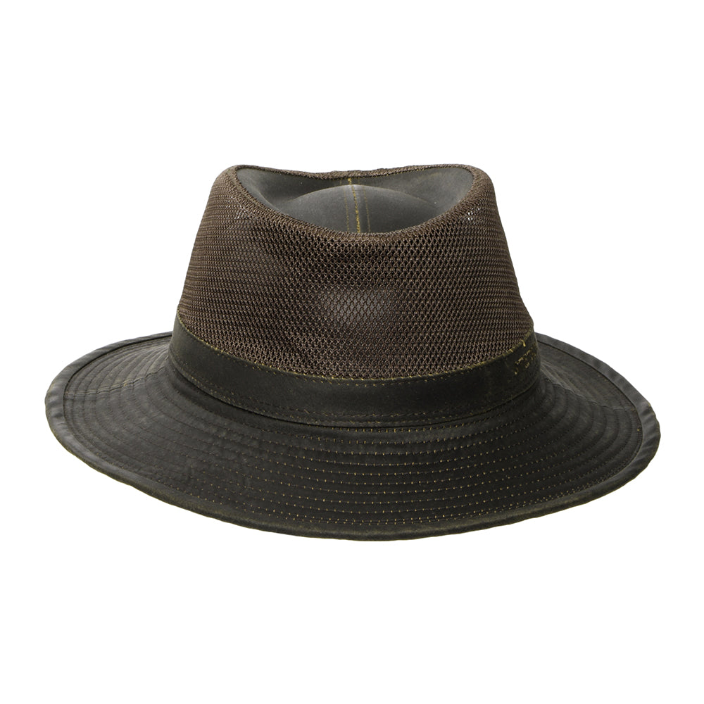 Chapeau Été Ventilé à Effet Usé marron STETSON