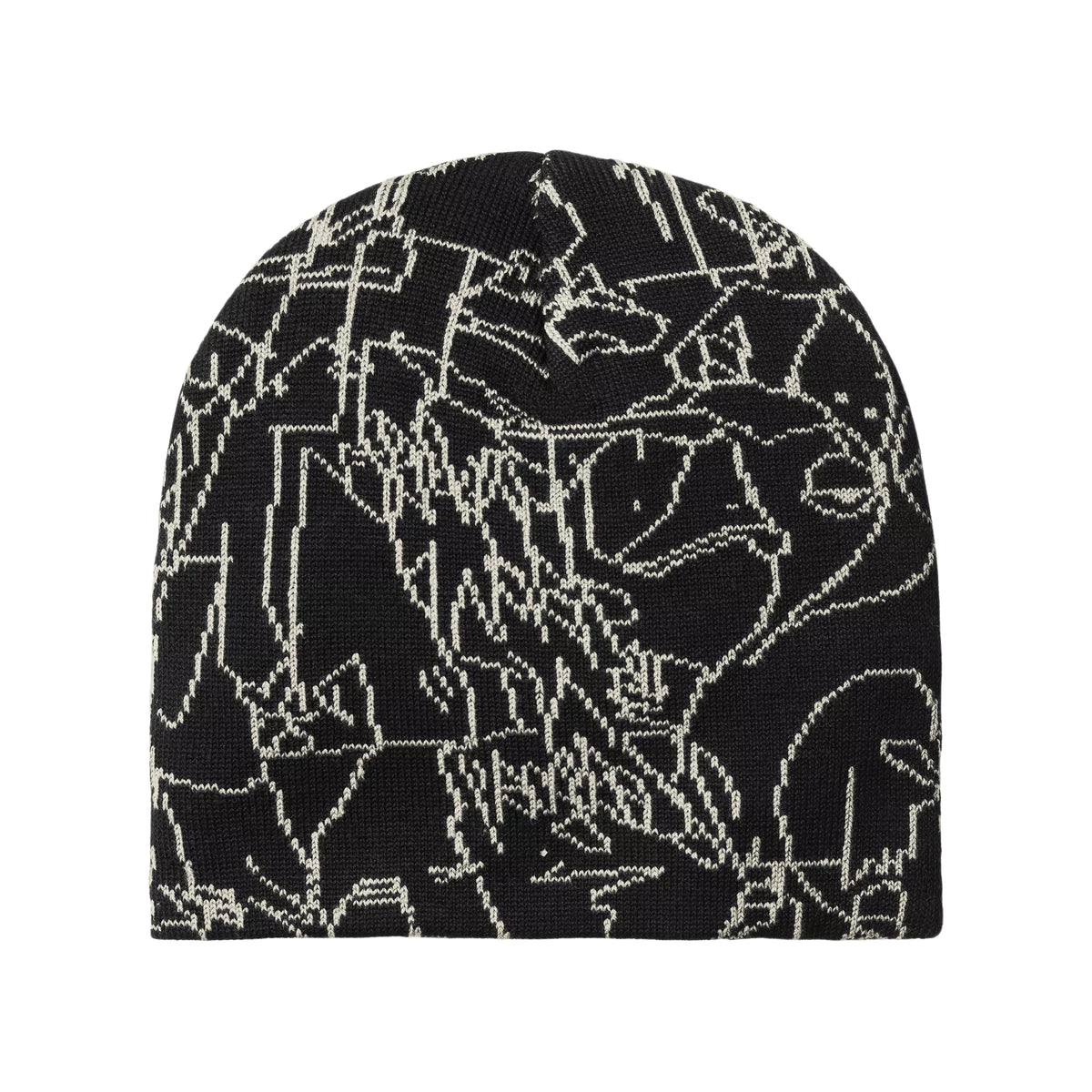 Bonnet en Coton Mélangé Blinkerfluid noir-blanc CARHARTT WIP
