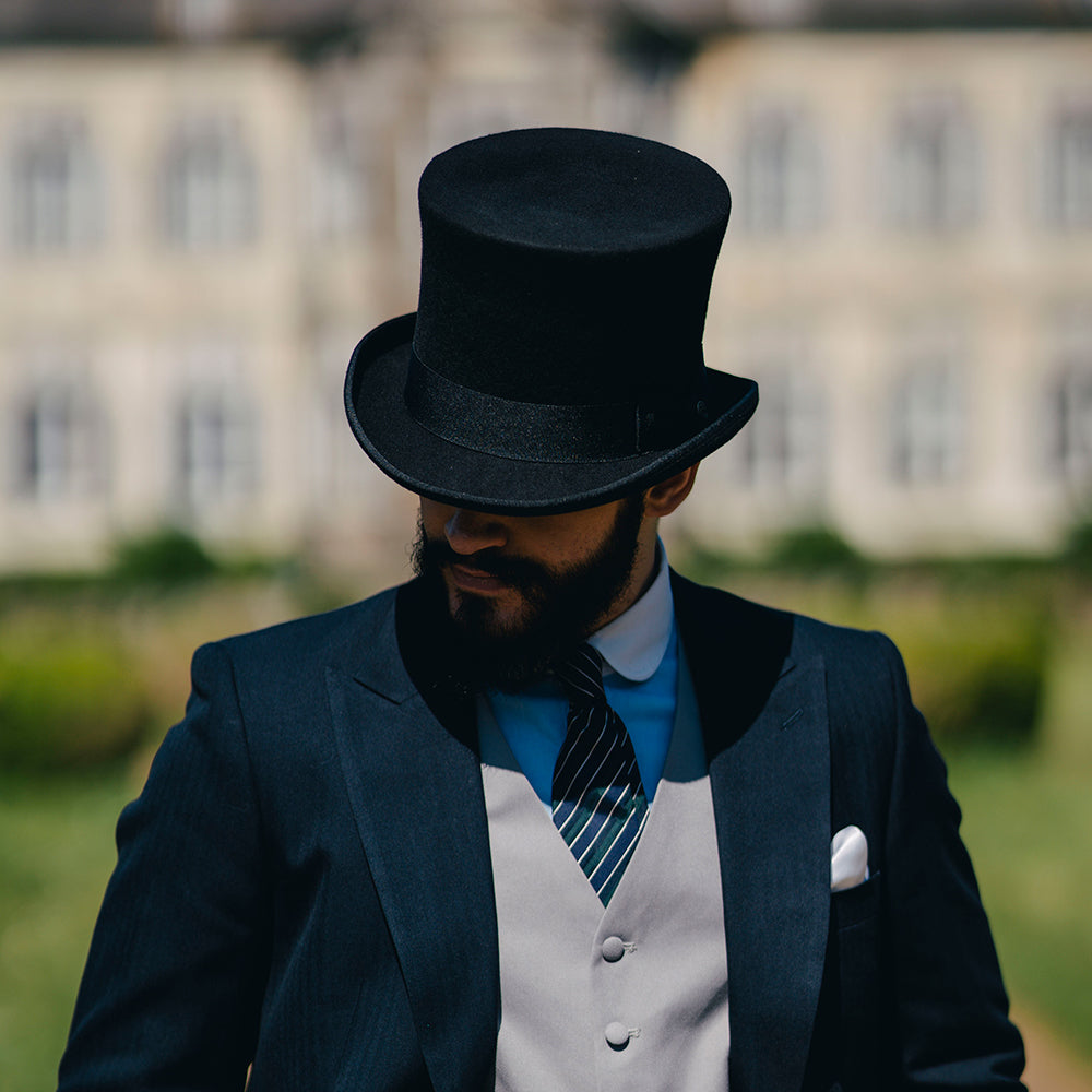 Chapeau Haut de Forme Victorien noir JAXON & JAMES - VENTE EN GROS