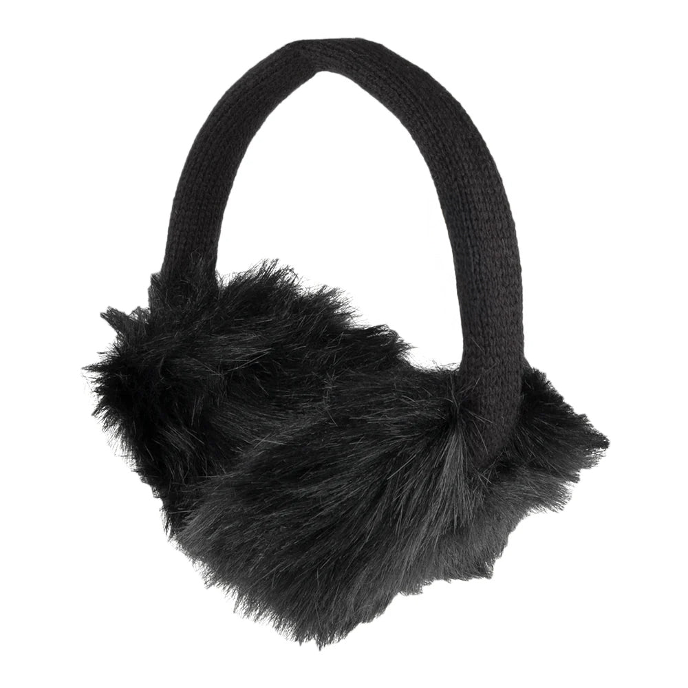 Cache-Oreilles en Fausse Fourrure noir VILLAGE HATS - VENTE EN GROS