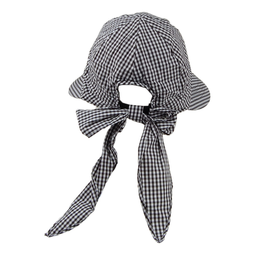 Visière Face Framer Vichy noir-blanc BETMAR