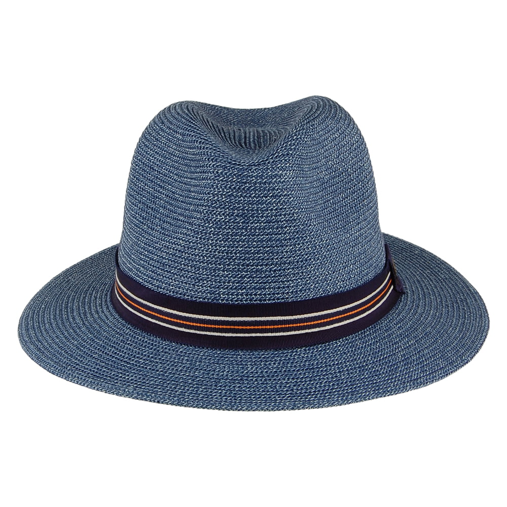 Chapeau Fedora Hester bleu marine chiné BAILEY