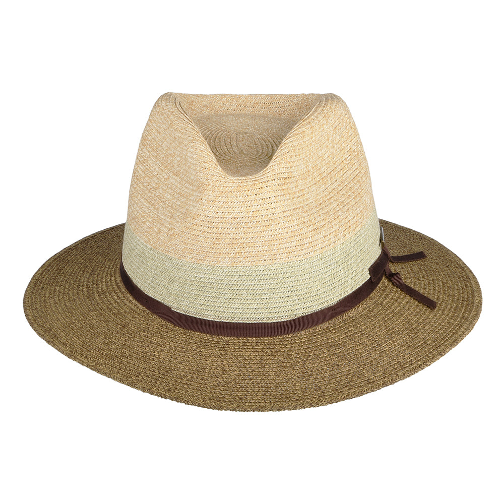 Chapeau Fedora Safari Tricolore Traveller beige-marron STETSON