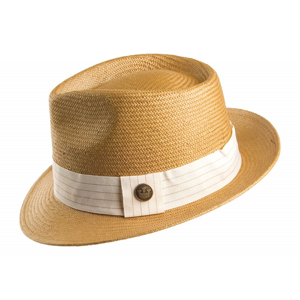 Chapeau Trilby Snare en Paille ocre GOORIN