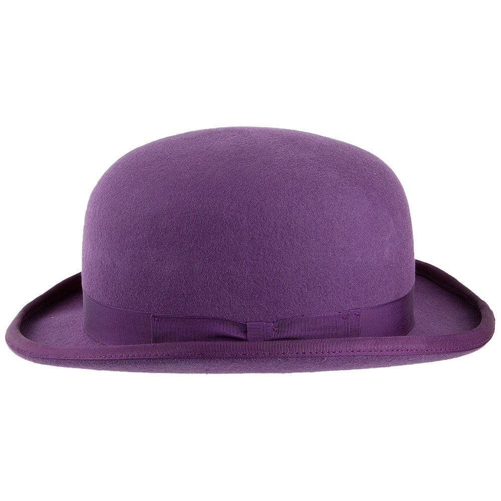 Chapeau Melon en Laine Feutrée violet DENTON