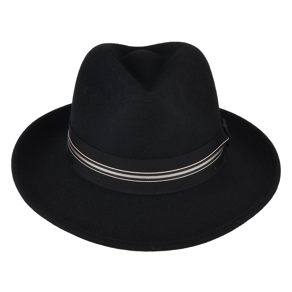 Chapeau Fedora en LiteFelt Marack noir BAILEY