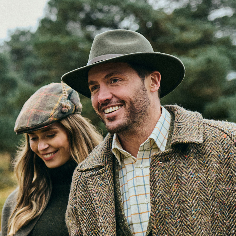Chapeau Fedora Hydrofuge Adventurer vert herbe FAILSWORTH