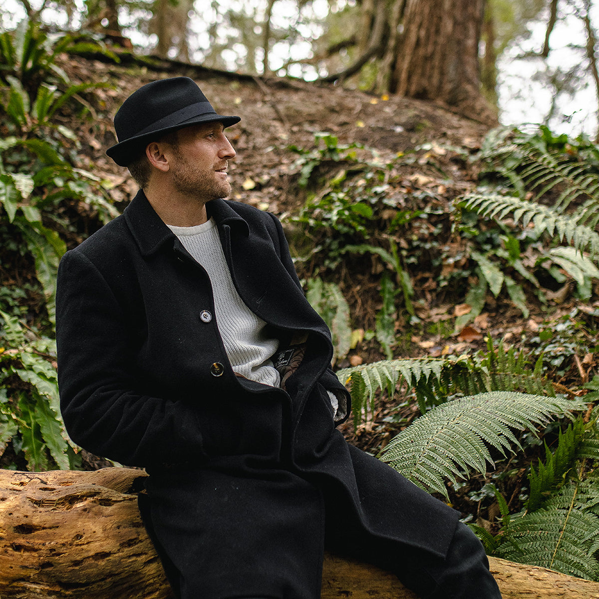 Chapeau Trilby Detroit noir JAXON & JAMES