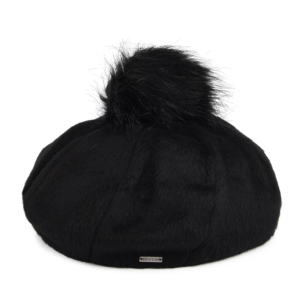 Béret Oversize avec Pompon en Fausse Fourrure Natalie noir BRIXTON