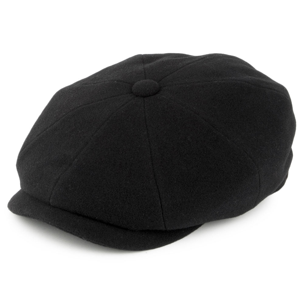 Casquette Gavroche en Laine et Cachemire Hatteras noir STETSON