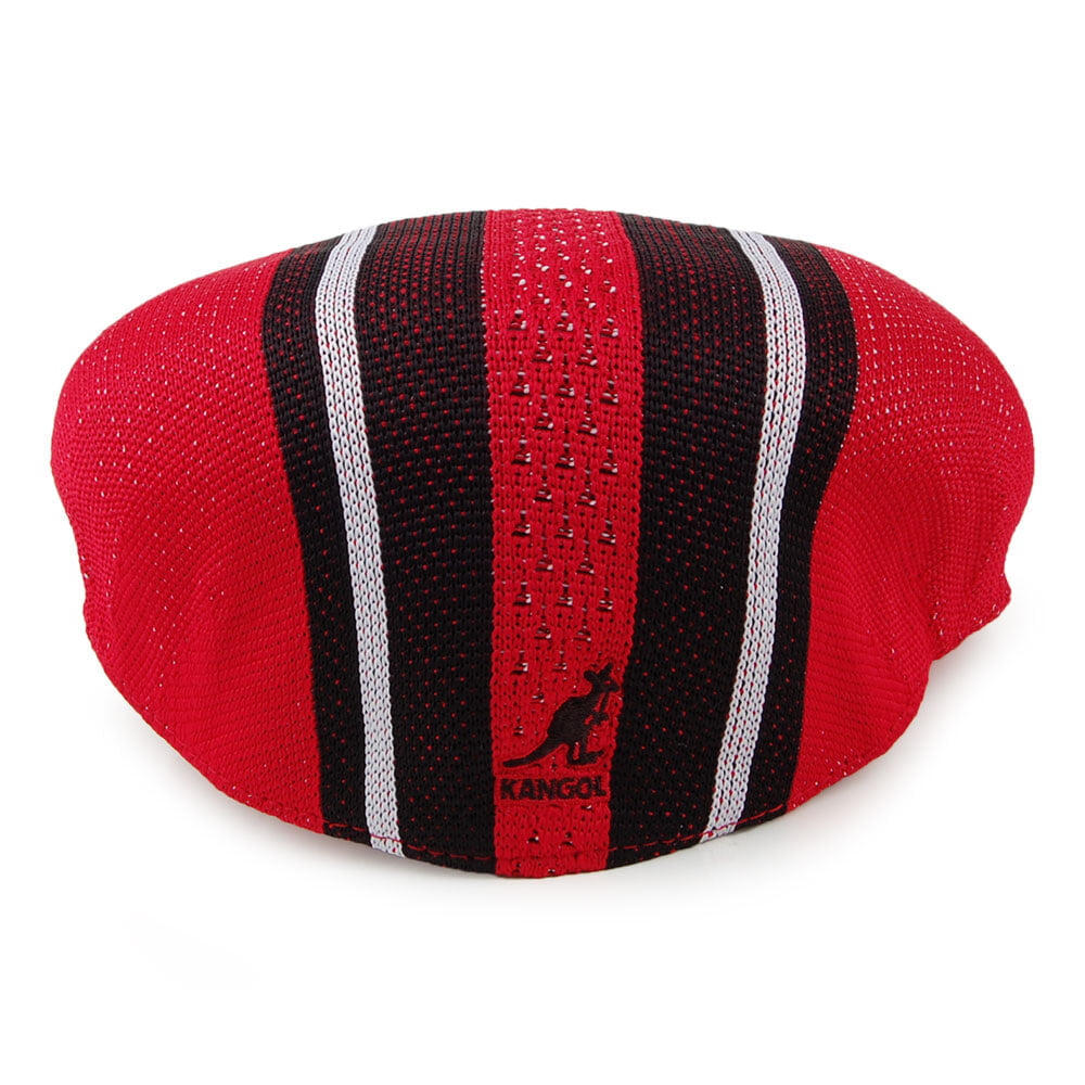 Casquette Plate Vented Stripes 504 écarlate KANGOL