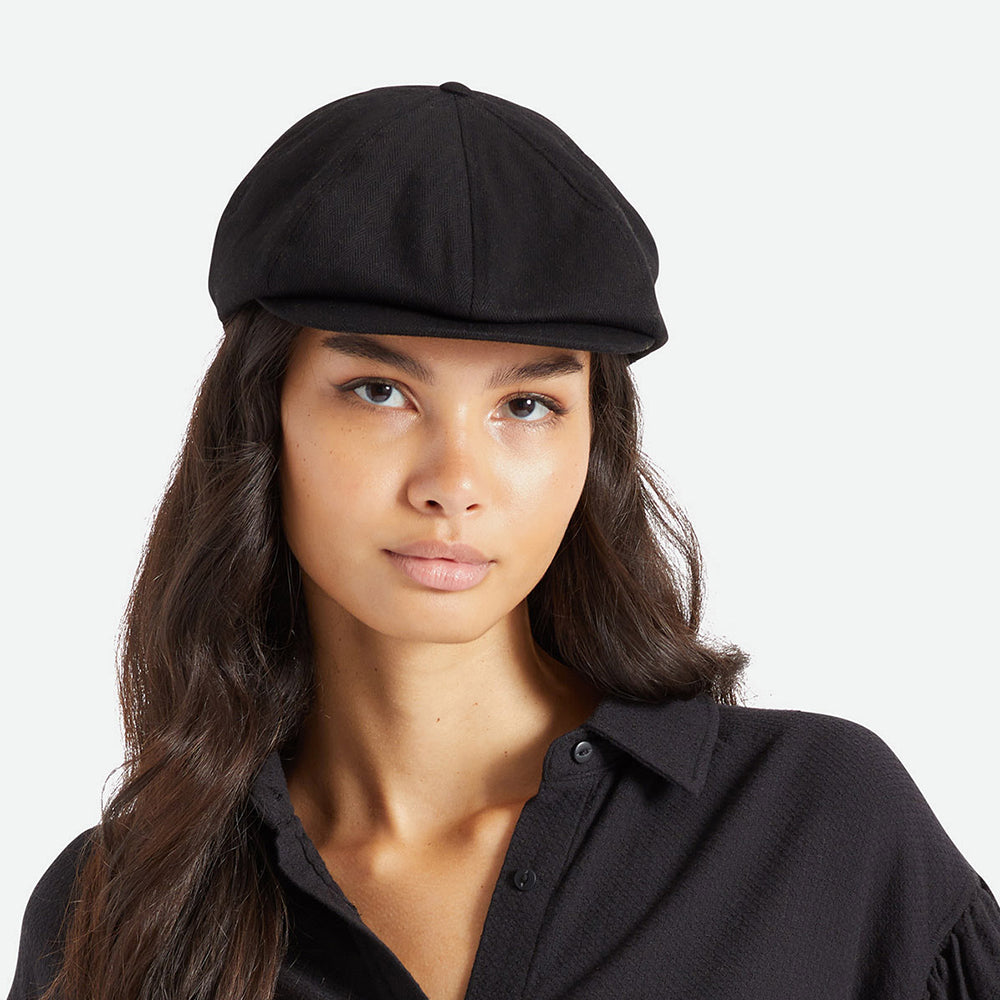 Casquette Gavroche à Chevrons Brood noir BRIXTON
