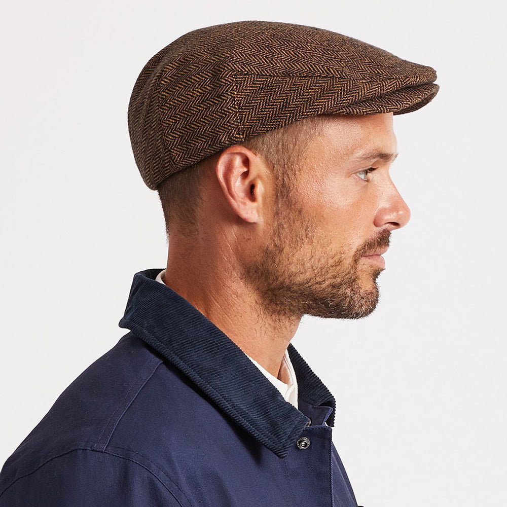 Casquette Plate à Chevrons Hooligan marron-khaki BRIXTON