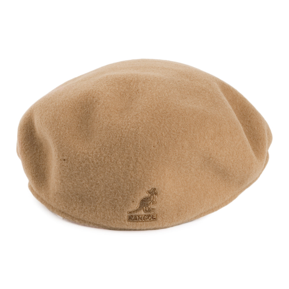 Casquette Plate en Laine 504 camel KANGOL