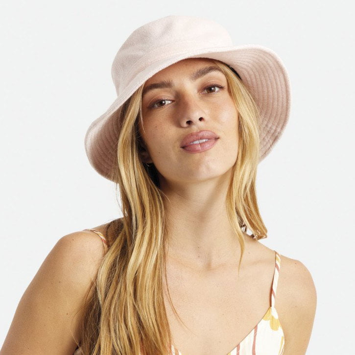 Chapeau Bob Pliable en Tissu Éponge Petra rose clair BRIXTON