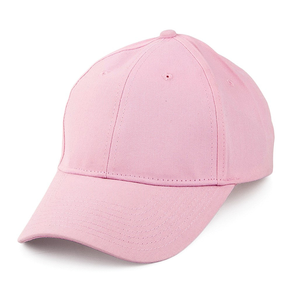 Casquette en Coton Brossé rose