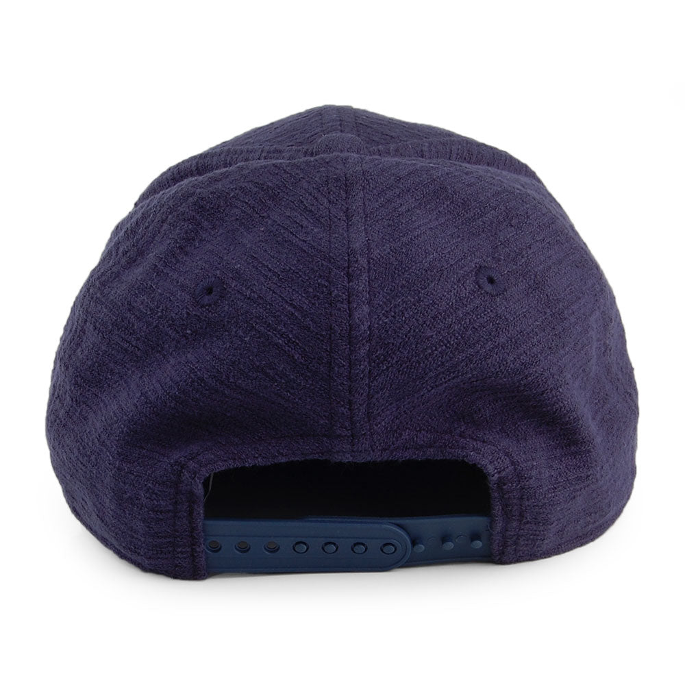 Casquette Snapback 9FORTY NE Slub bleu marine NEW ERA