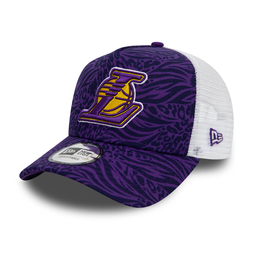 Casquette Trucker NBA Animal Print L.A. Lakers violet NEW ERA