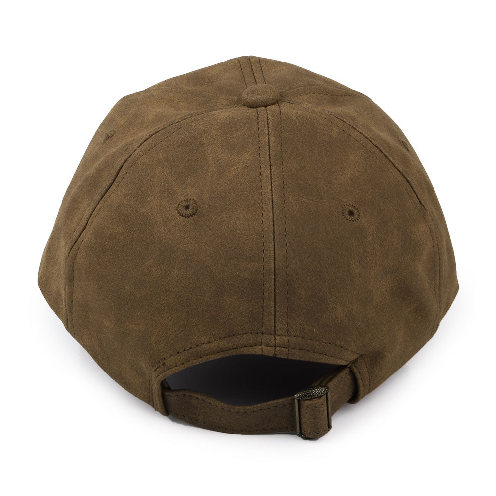 Casquette Non Structurée En Simili-Cuir Vieilli marron DORFMAN PACIFIC