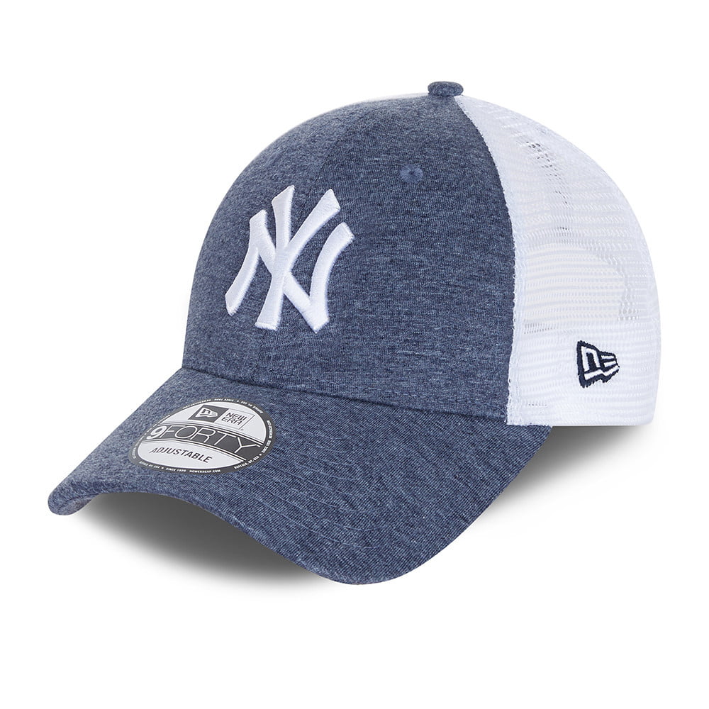 Casquette Trucker 9FORTY MLB Home Field New York Yankees bleu marine chiné NEW ERA