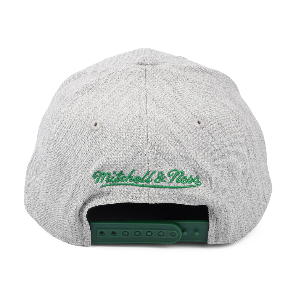Casquette Snapback NBA Team Heather Redline Boston Celtics gris chiné MITCHELL & NESS