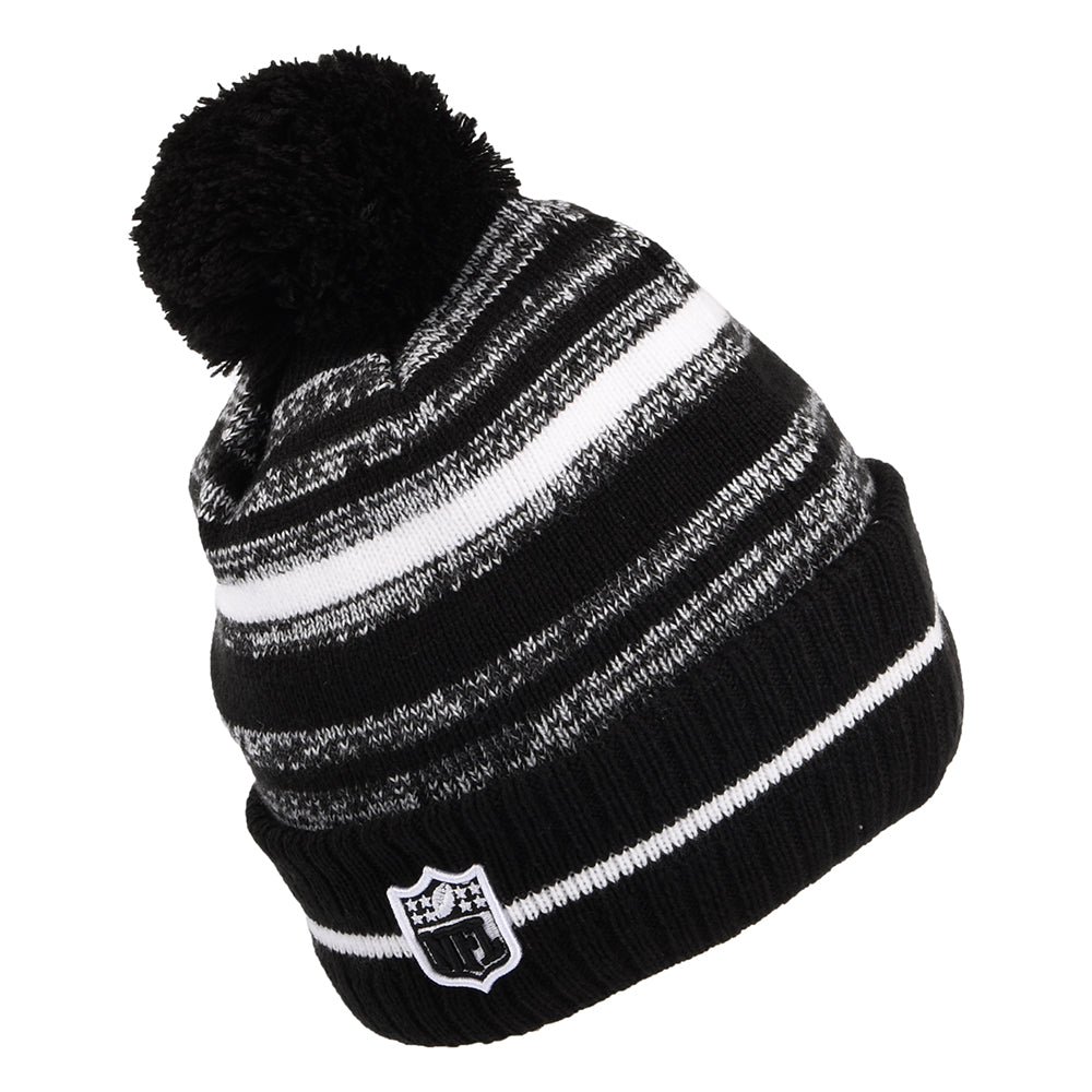 Bonnet à Pompon NFL Sport Knit Seattle Seahawks noir-blanc NEW ERA