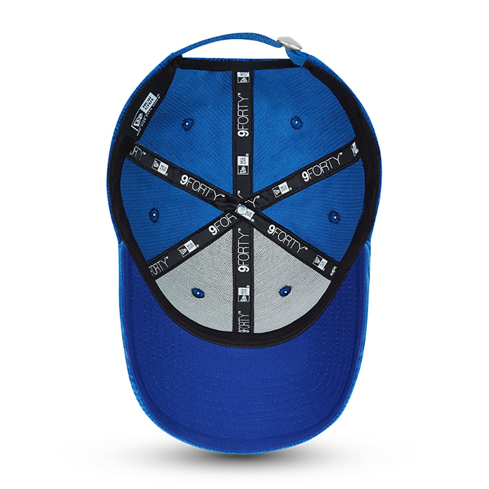 Casquette Femme 9FORTY en Velours Côtelé Chelsea FC bleu NEW ERA