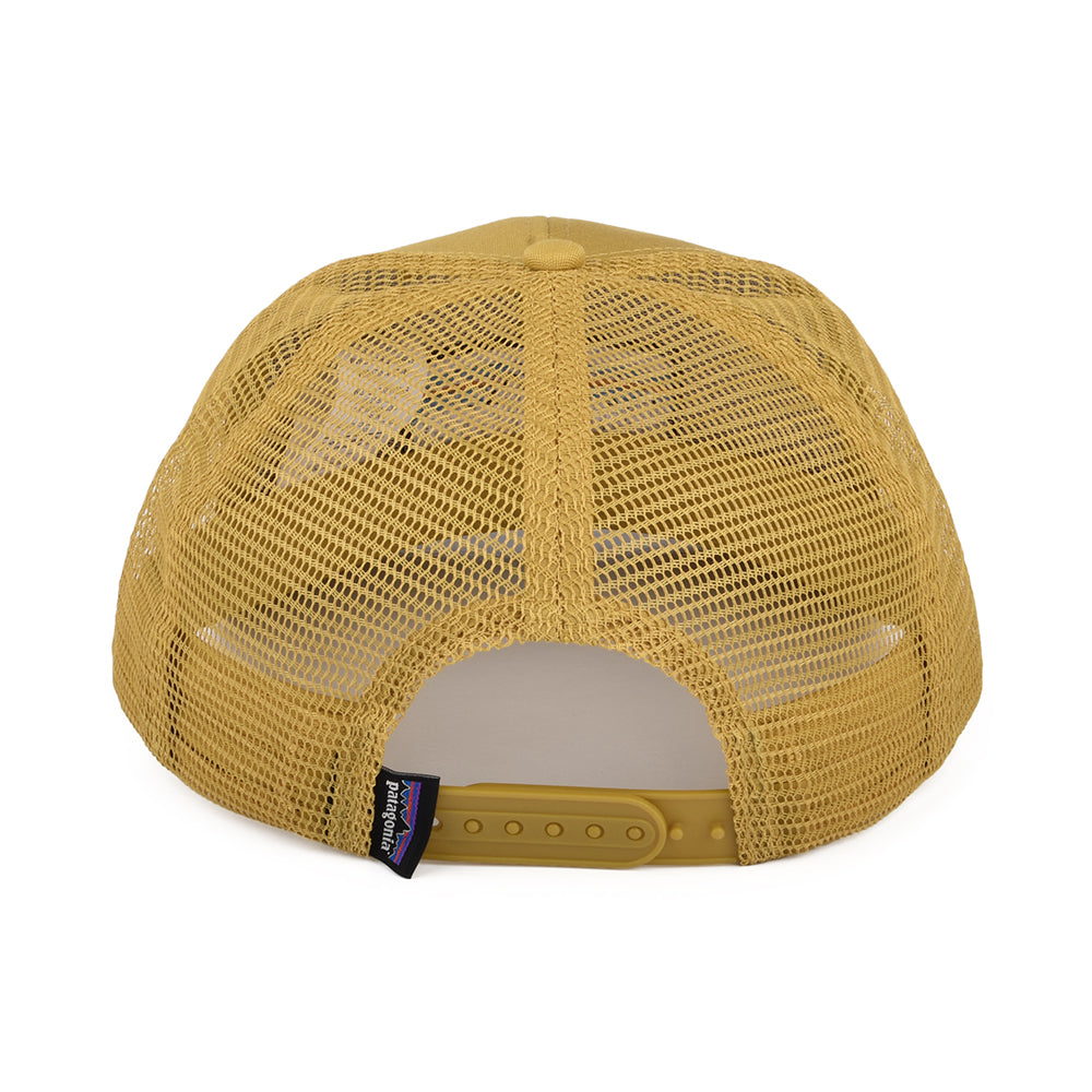 Casquette Trucker en Coton Bio P-6 Logo moutarde PATAGONIA