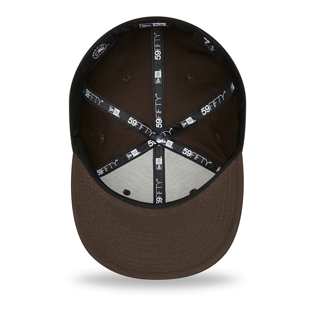 Casquette 59FIFTY MLB League Essential L.A. Dodgers marron NEW ERA