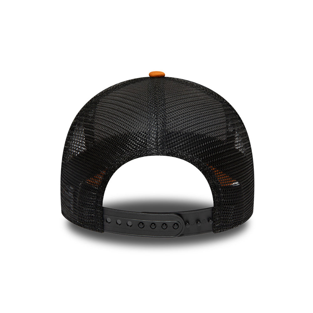 Casquette Trucker A-Frame 9FORTY License Plate Santa Monica toffee-noir NEW ERA