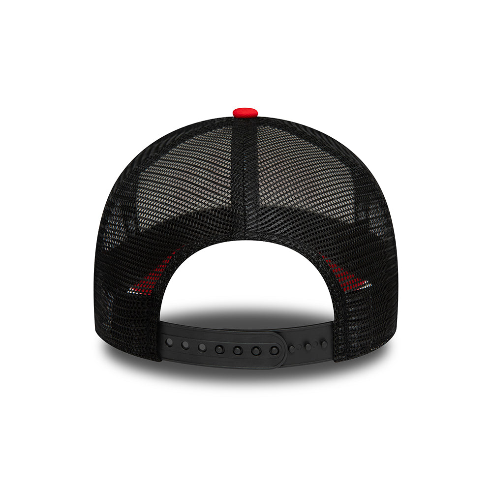 Casquette Trucker NBA Retro A-Frame Chicago Bulls blanc-rouge-noir NEW ERA