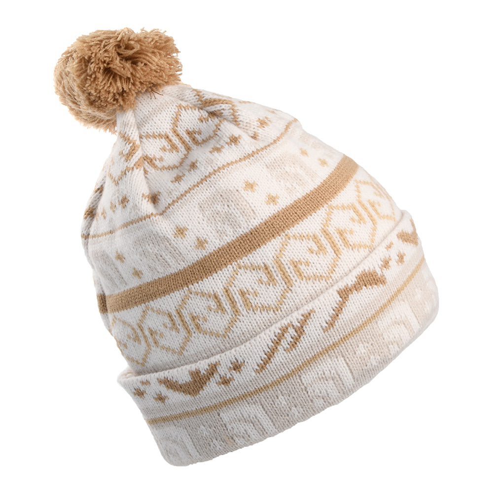 Bonnet à Pompon Fair Isle beige THE NORTH FACE