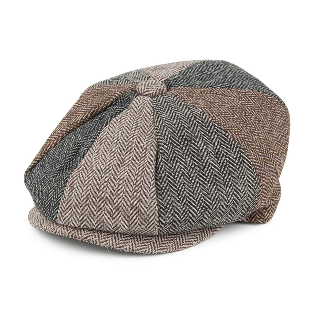 Casquette Gavroche Enfant à Chevrons Patch multicolore JAXON & JAMES - VENTE EN GROS