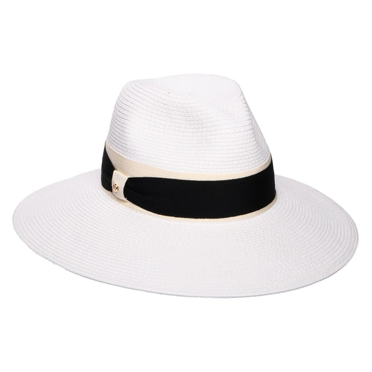 Chapeau Fedora Été à Bord Large Positano blanc FAILSWORTH