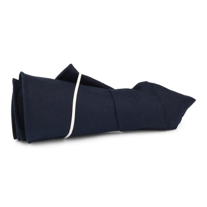 Chapeau Été en Lin et Coton Pliable Monaco bleu marine SUR LA TÊTE