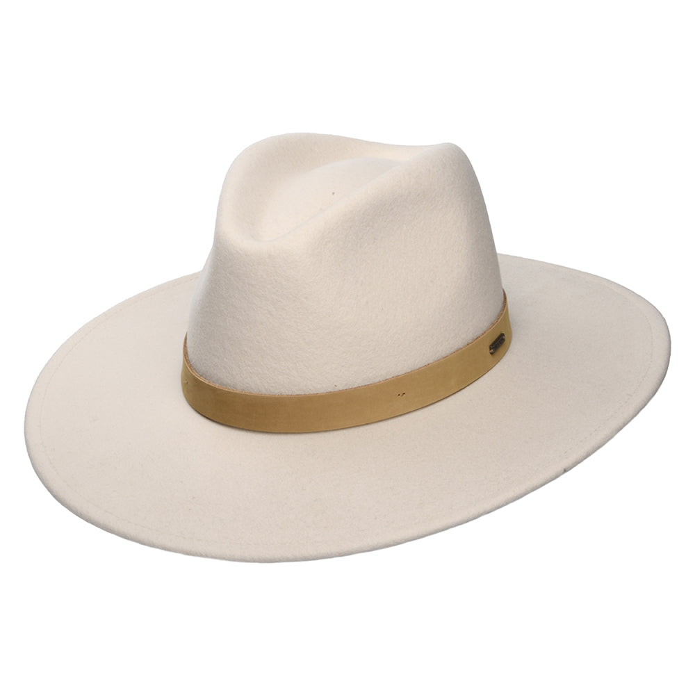 Chapeau Fedora Harper en Laine Feutrée crème-naturel BRIXTON