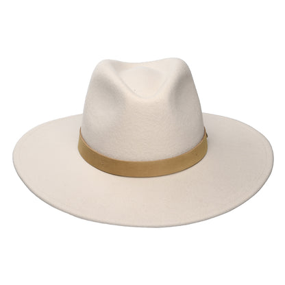 Chapeau Fedora Harper en Laine Feutrée crème-naturel BRIXTON